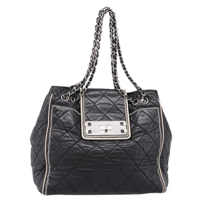 Chanel North South Mademoiselle Lock Quilted Leather Large