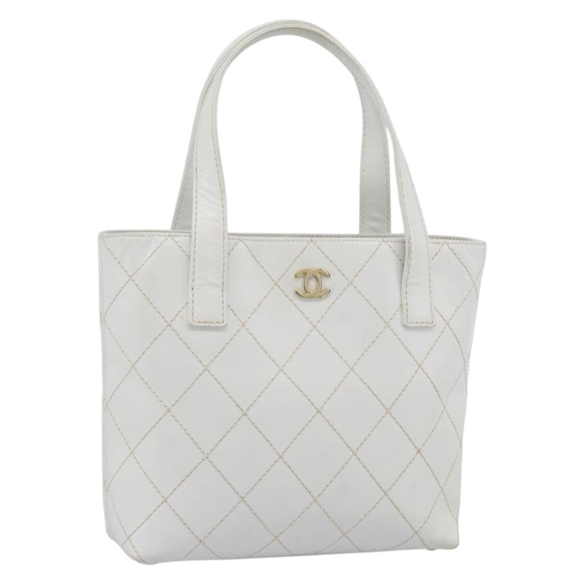 Chanel Surpique Tote Quilted Leather Small