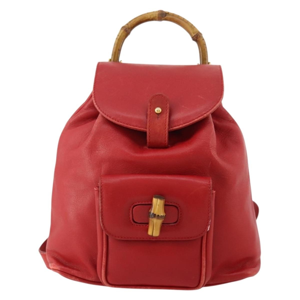 Gucci Vintage Bamboo Leather Mini