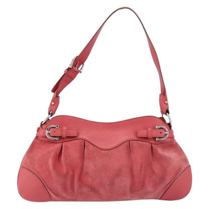 Salvatore Ferragamo Gancini Shoulder Bag Suede Product Image