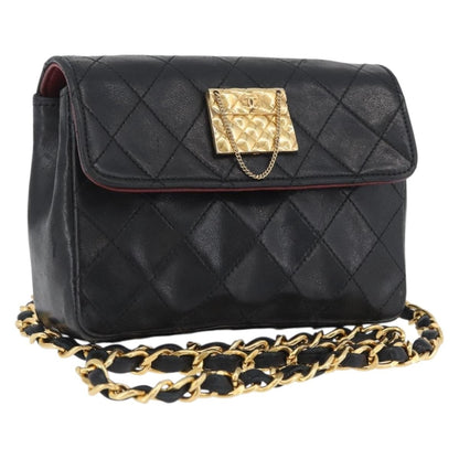 Chanel Vintage Square CC Flap Bag Quilted Lambskin Medium