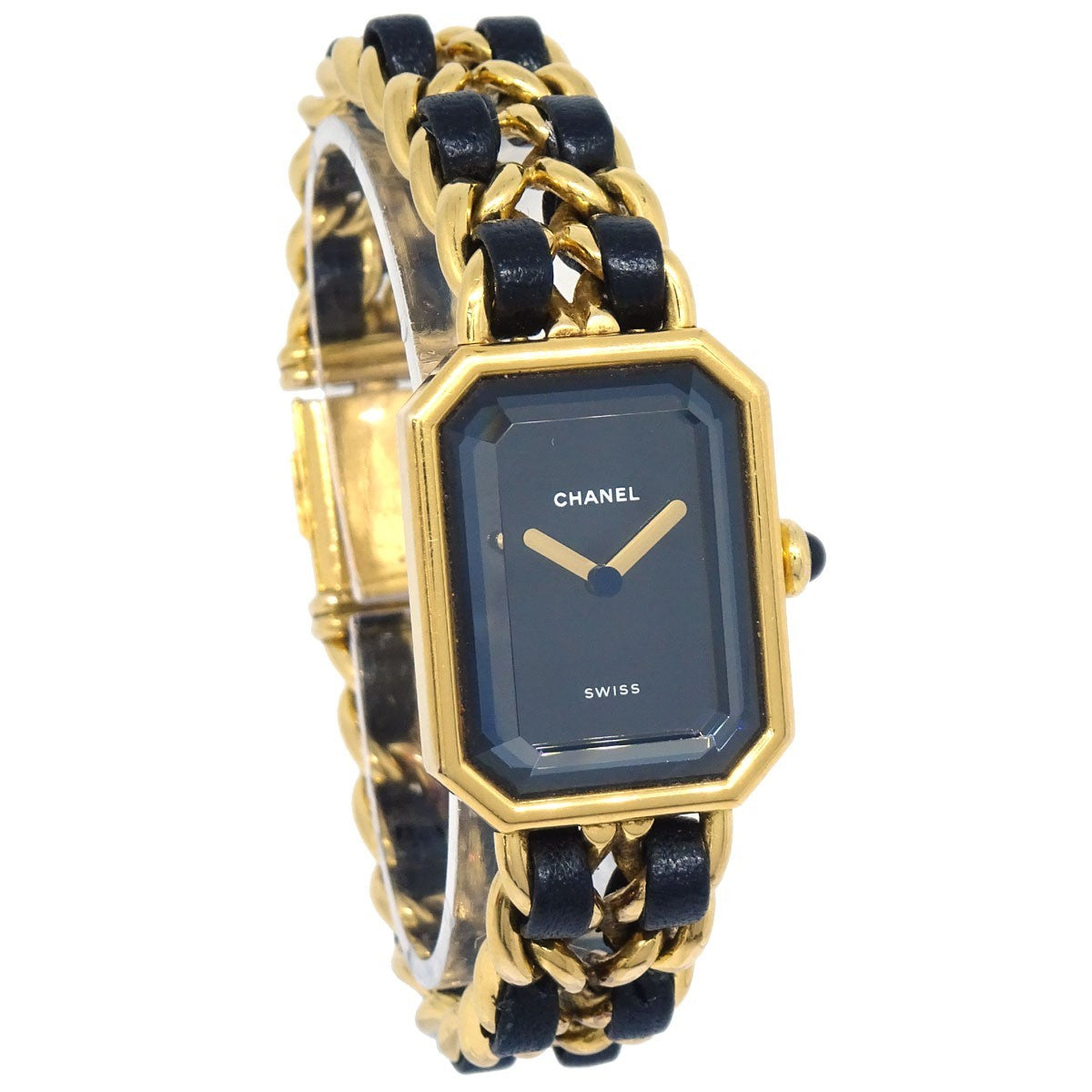 Chanel Premiere Rock Quartz Plated Metal and Leather 20