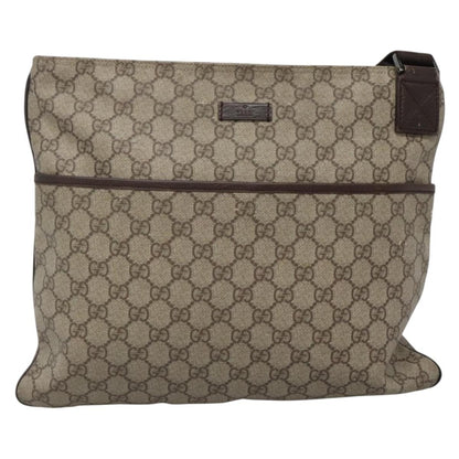 Gucci Zip Top Messenger Bag GG Coated Canvas Medium