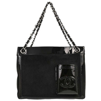 Chanel CC Pocket Pony Hair with Patent Medium