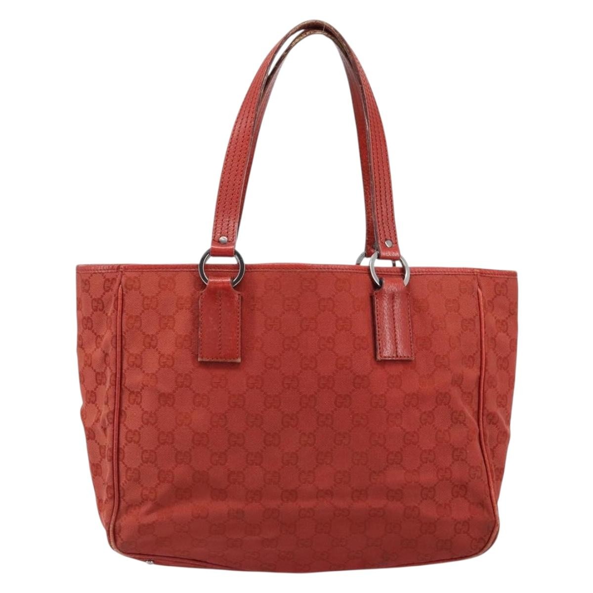 Gucci Vintage Open Tote GG Canvas and leather Medium