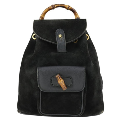 Gucci Gucci bamboo backpack daim mini