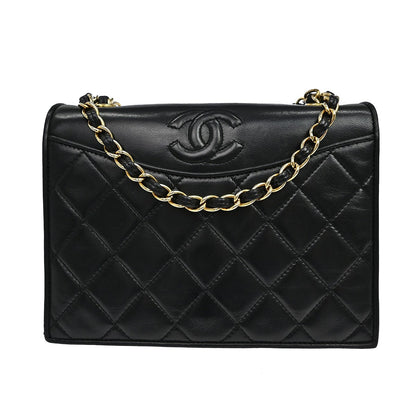 Chanel Vintage CC Full Flap Quilted Lambskin Small