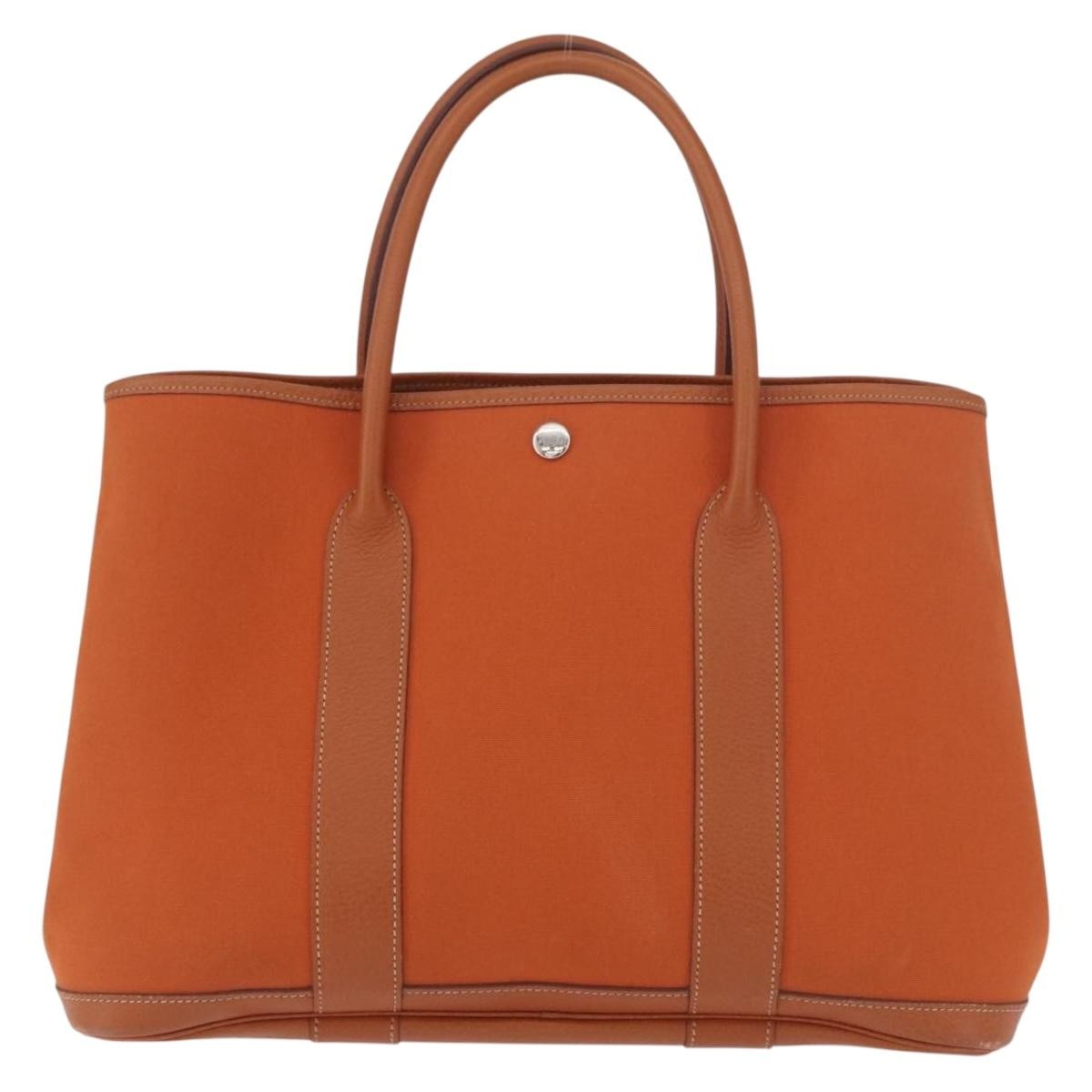 Hermes Garden Party Tote Toile and Leather 36