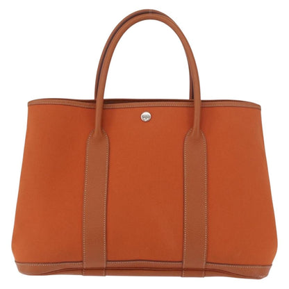 Hermes Garden Party Tote Toile and Leather 36