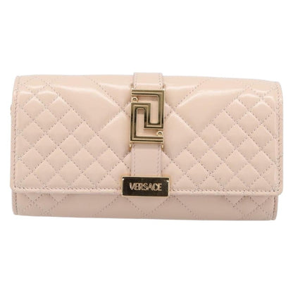 Versace Greca Goddess Convertible Clutch Leather Mini