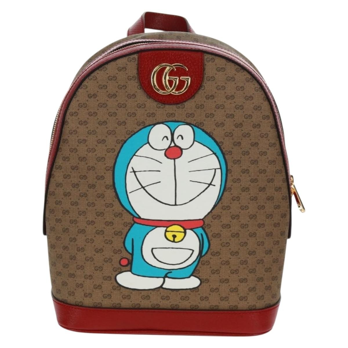 Gucci Doraemon Zip Backpack Printed Mini GG Coated Canvas Product Image