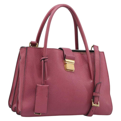 Miu Miu Madras Convertible Compartment Leather Medium