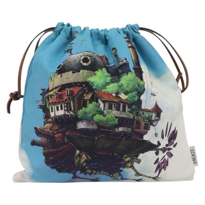 Loewe Paula Drawstring Printed Canvas Small
