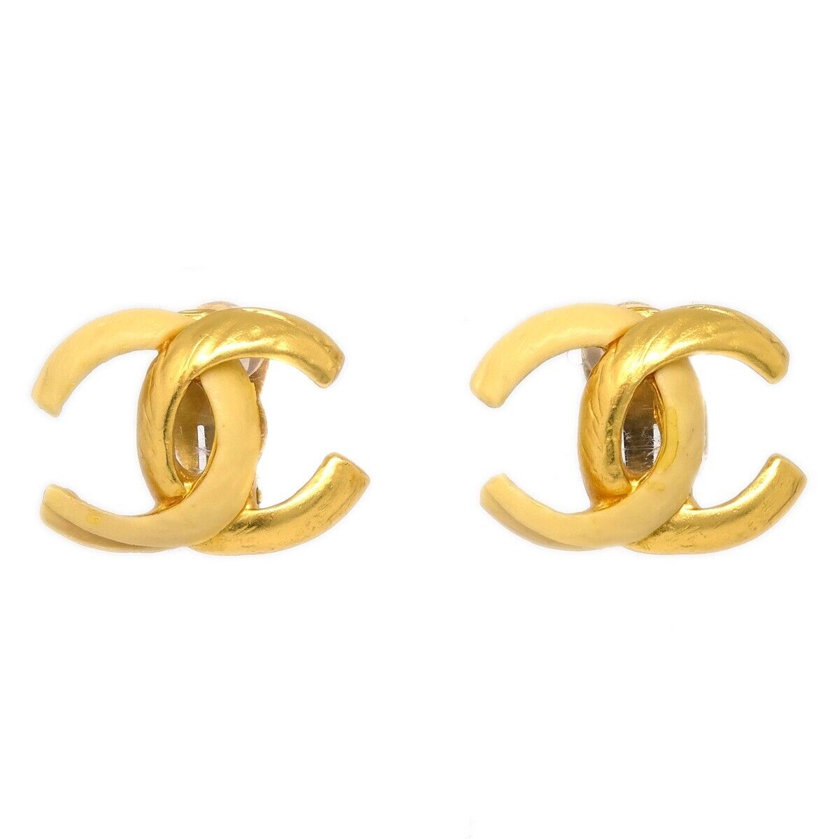 Chanel CC Clip-On Earrings Metal Product Image