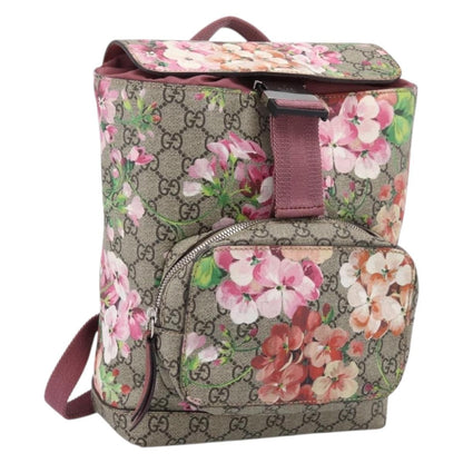 Gucci Buckle Blooms Print GG Coated Canvas Medium