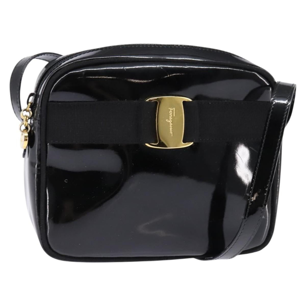Salvatore Ferragamo Vara Bow camera Shoulder Bag Patent Leather Product Image