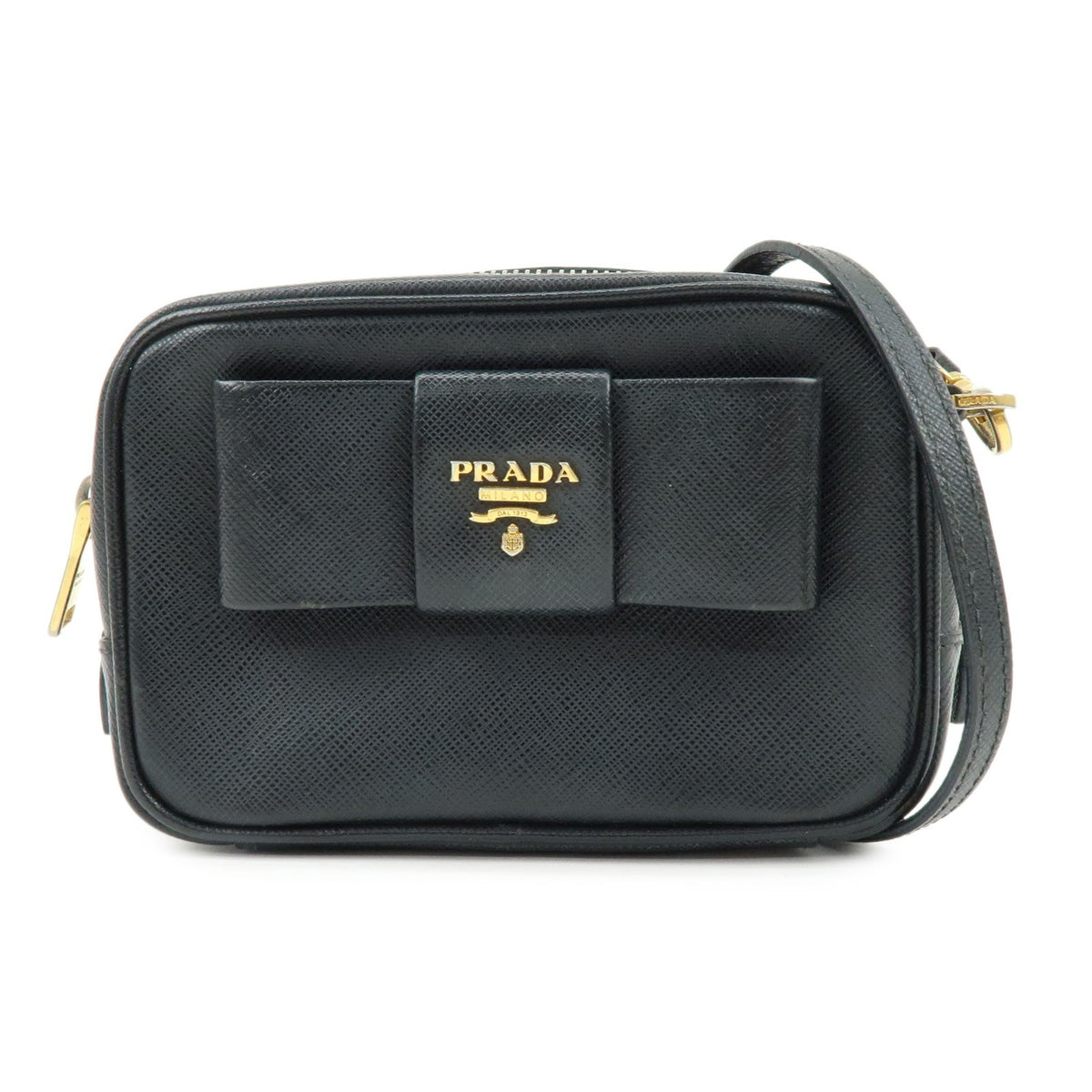 Prada Bow Camera Saffiano Leather Mini