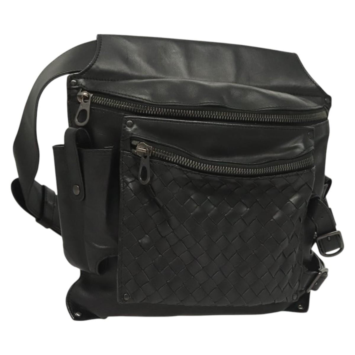Bottega Veneta Utility Waist Bag Leather with Intrecciato Product Image