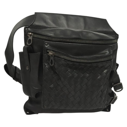 Bottega Veneta Utility Waist Bag Leather with Intrecciato Product Image