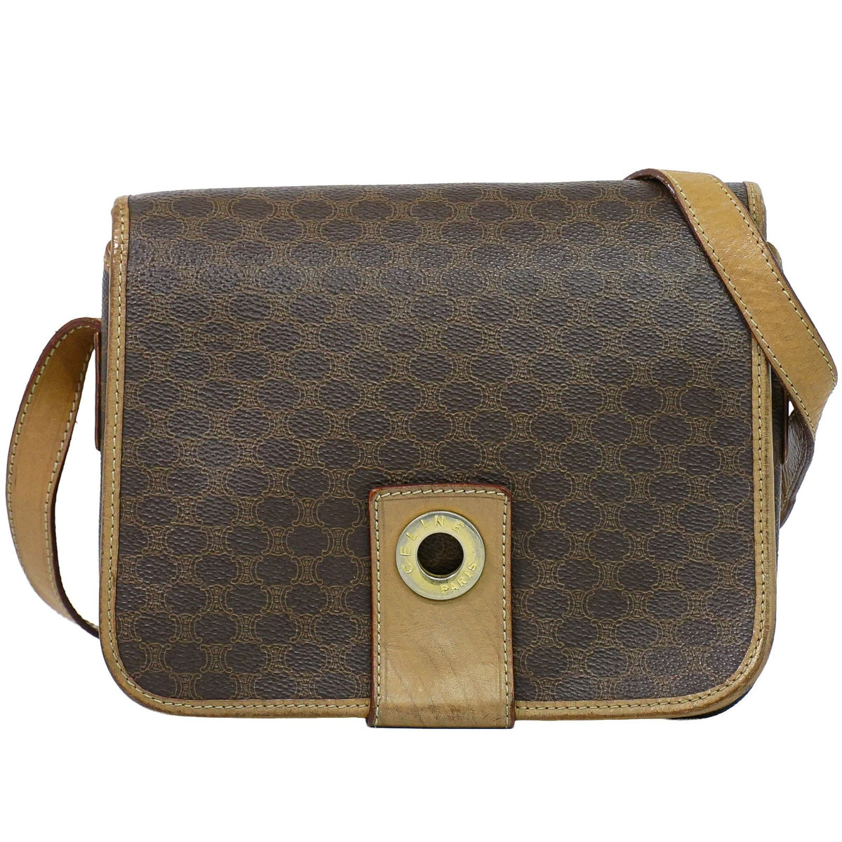 Celine Vintage Macadam Canvas and Leather Product Image