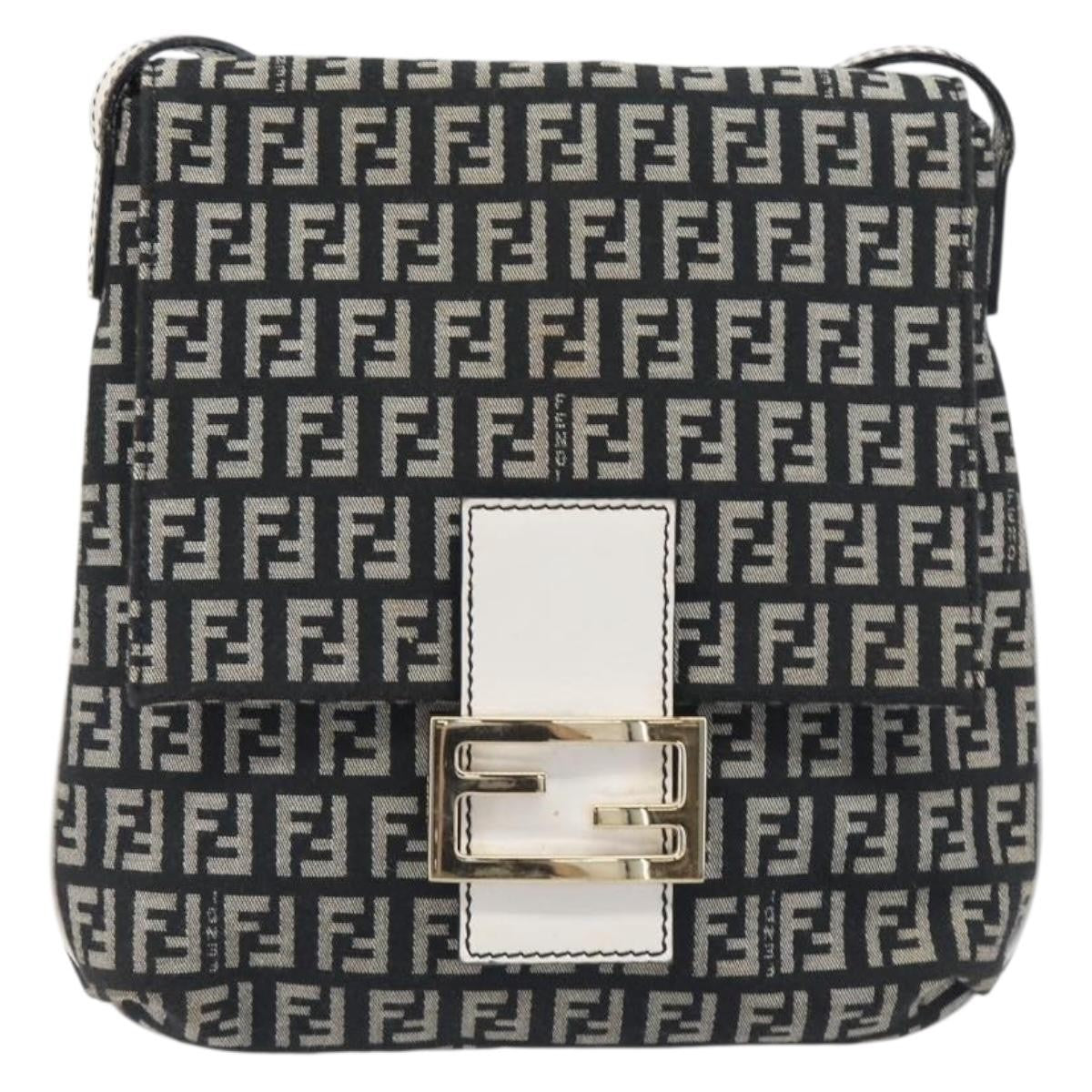 Fendi Vintage Flap Zucchino Canvas Small