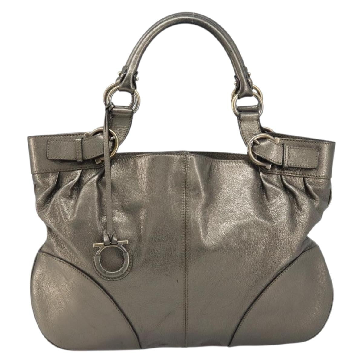 Salvatore Ferragamo Gancini Leather Product Image
