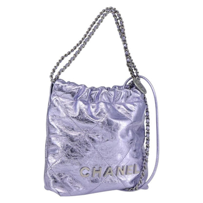 Chanel 22 Chain Hobo Quilted Calfskin Mini