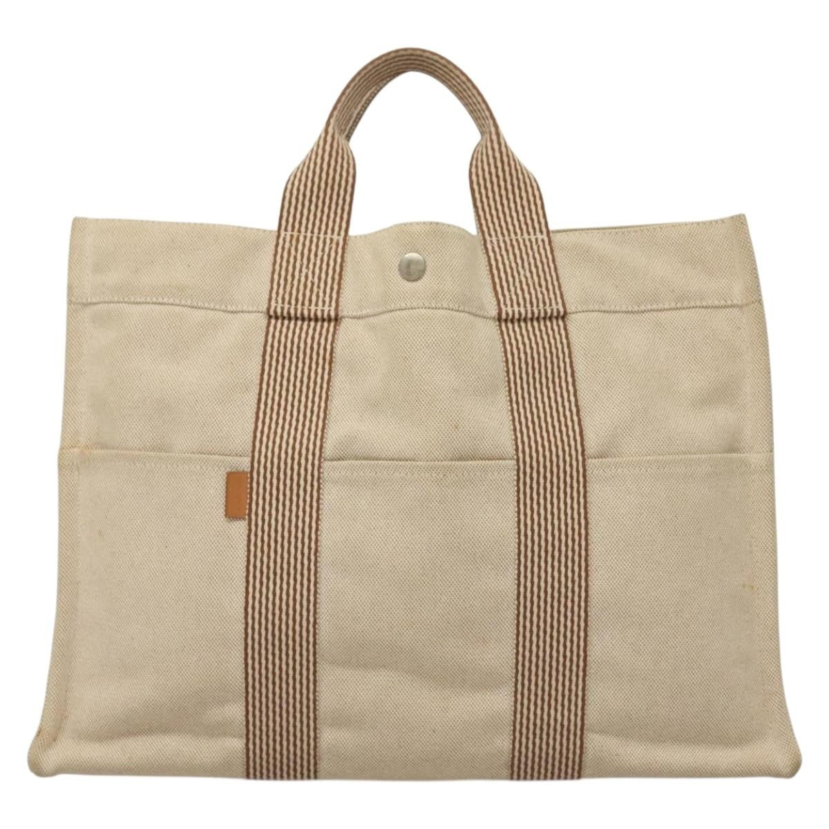 Hermes Fourre Tout Tote Toile MM