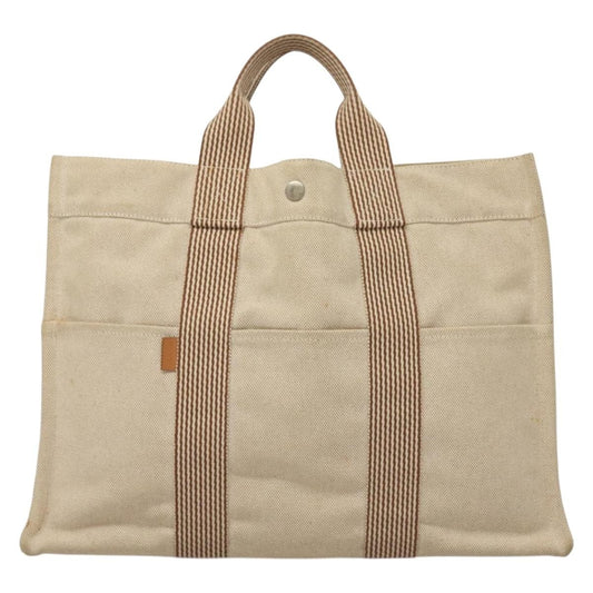 Hermes Fourre Tout Tote Toile MM