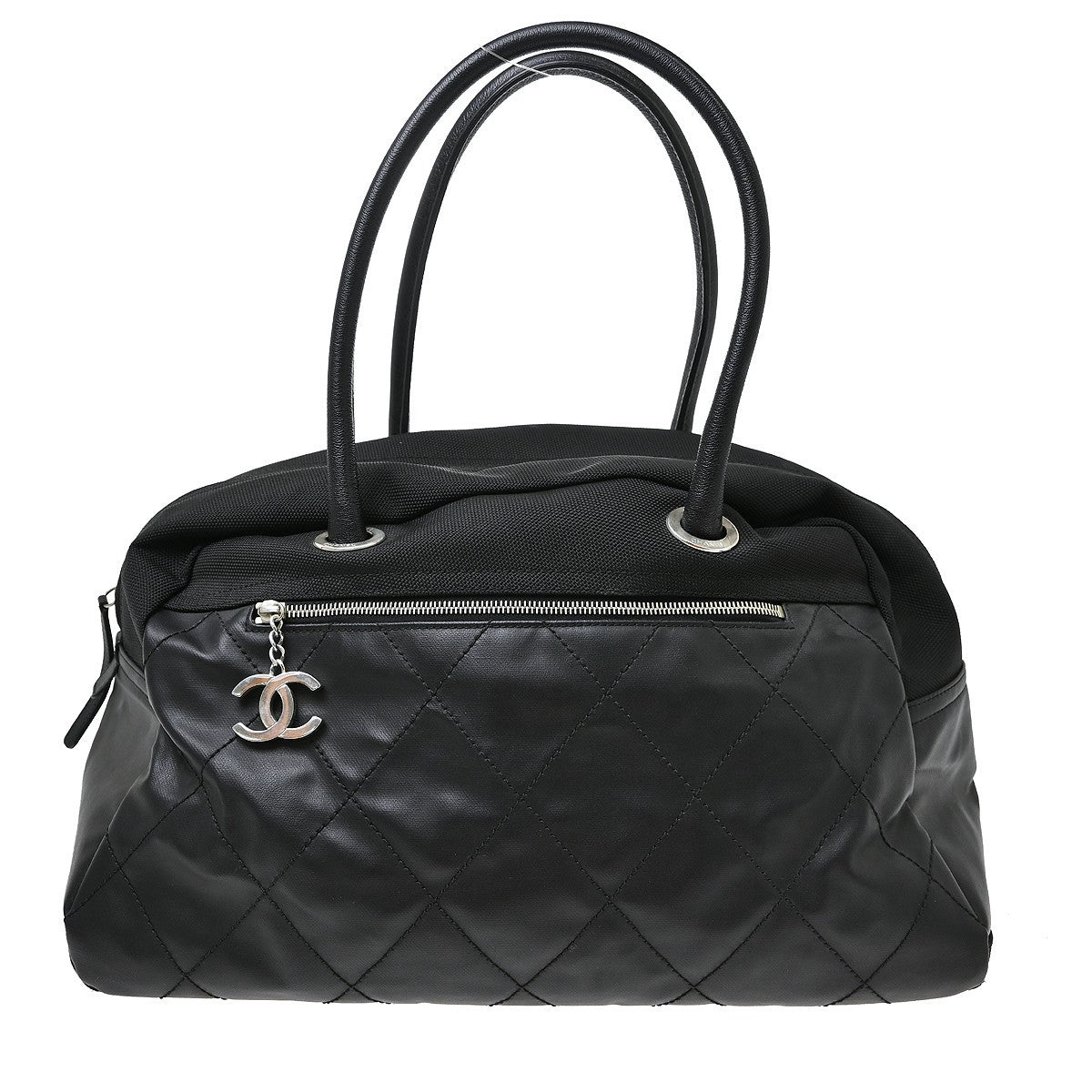Chanel Biarritz Duffle Quilted Canvas Large