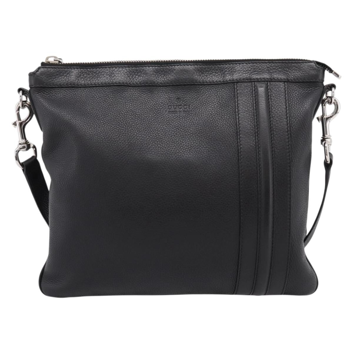 Gucci Zip Messenger Leather with Striped Detail Medium
