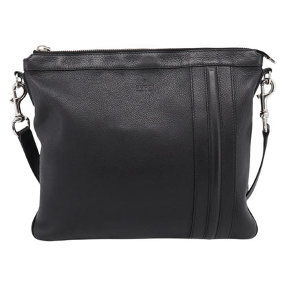 Gucci Zip Messenger Leather with Striped Detail Medium