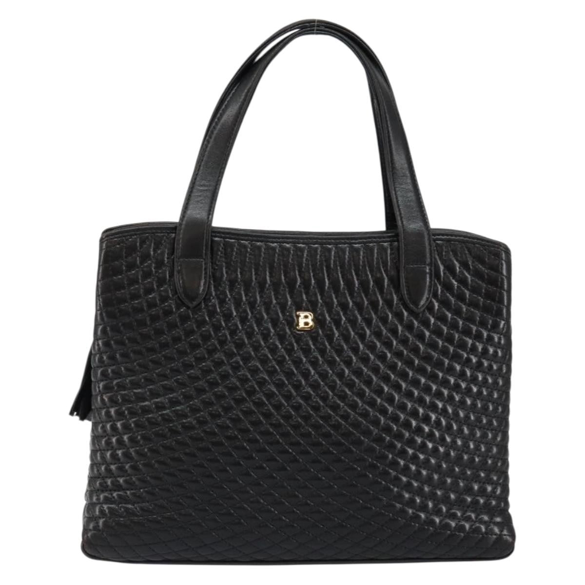 Bally Vintage Handbag Quilted Leather Product Image