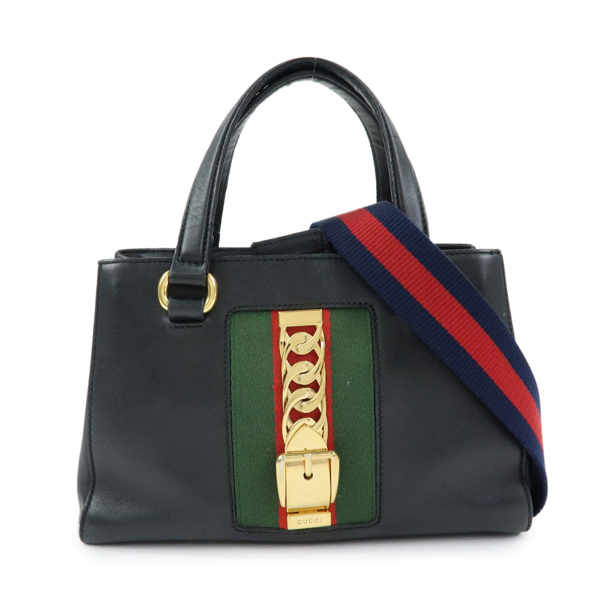 Gucci Sylvie Top Handle Leather Large