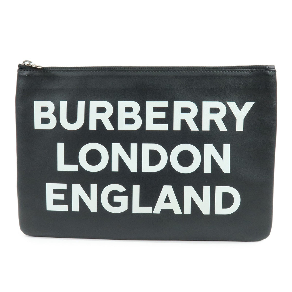 Burberry Logo Zip Printed Leather Small