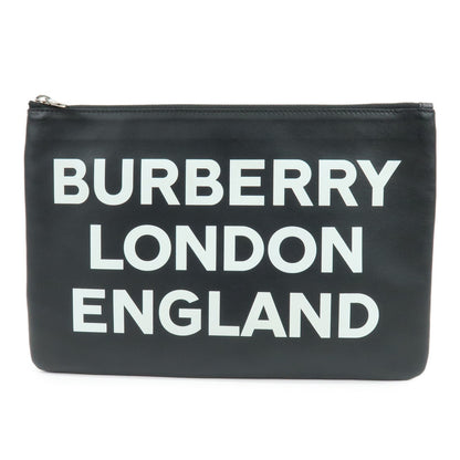 Burberry Logo Zip Printed Leather Small