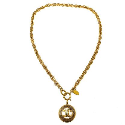 Chanel Vintage Round Medallion Pendant Metal Product Image