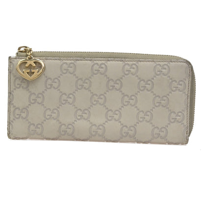 Gucci Interlocking G Zip Around Wallet (Outlet) Leather Long