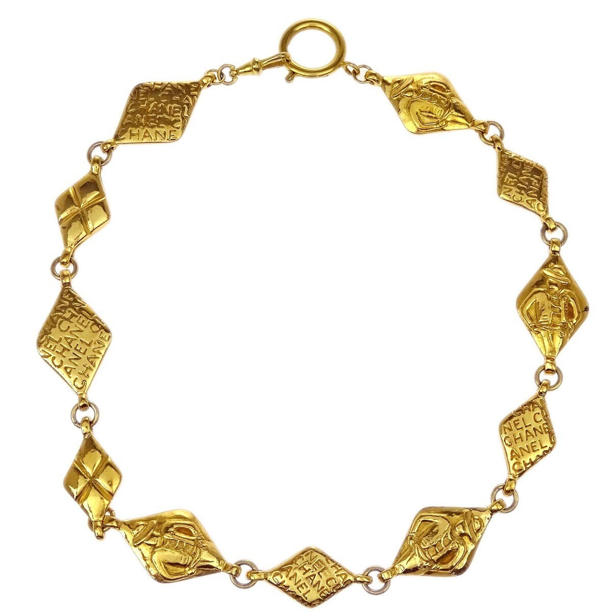 Chanel Mademoiselle Pendant Necklace Gold-plated Product Image