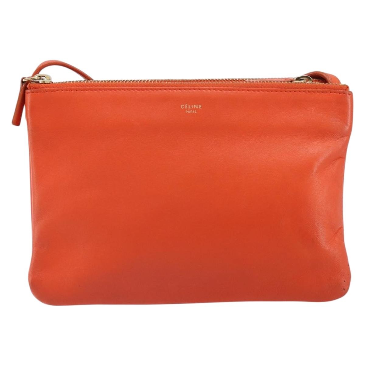 Celine Trio Crossbody Bag Leather Small
