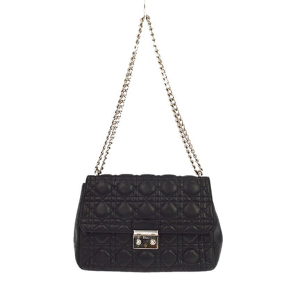 Christian Dior black cannage Leather Moyen
