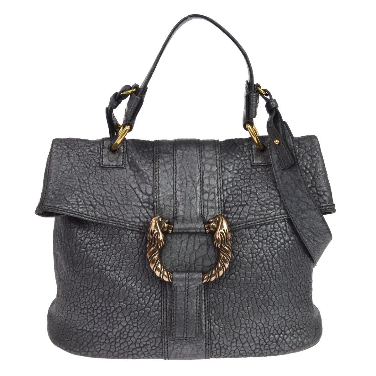 Bvlgari Leoni Top Handle Leather Medium