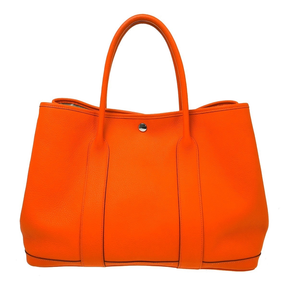 Hermes Garden Party Toile and Leather 36