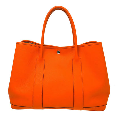 Hermes Garden Party Toile and Leather 36