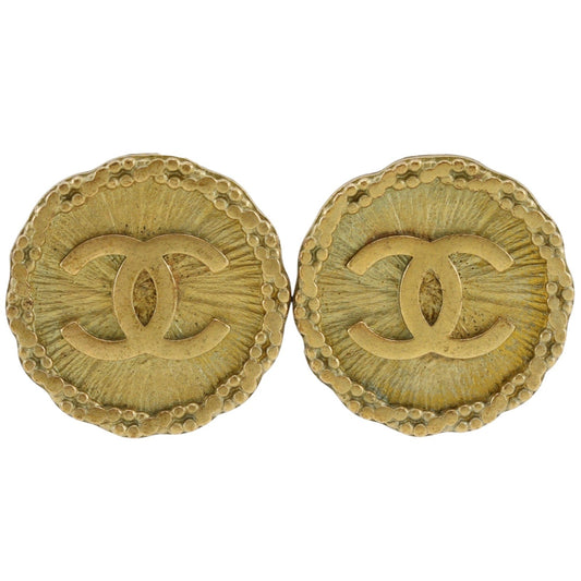 Chanel VIntage Radial CC Clip-On Metal Product Image