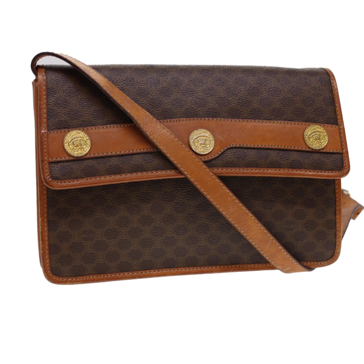 Celine Vintage Macadam Canvas and Leather Product Image