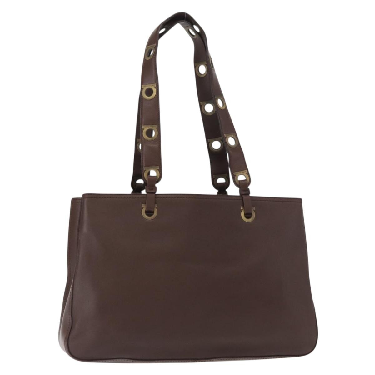 Salvatore Ferragamo Gancini Tote Leather Medium