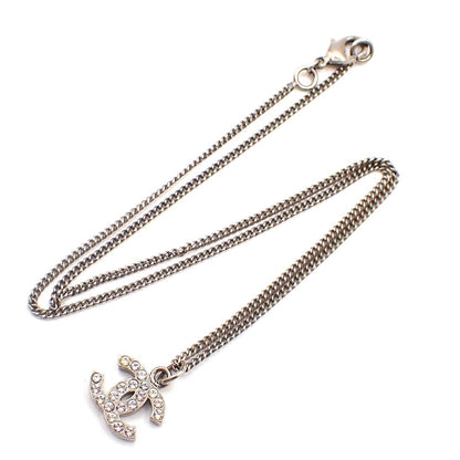 Chanel Vintage CC Logo Chain Charm Pendant silver plated Product Image