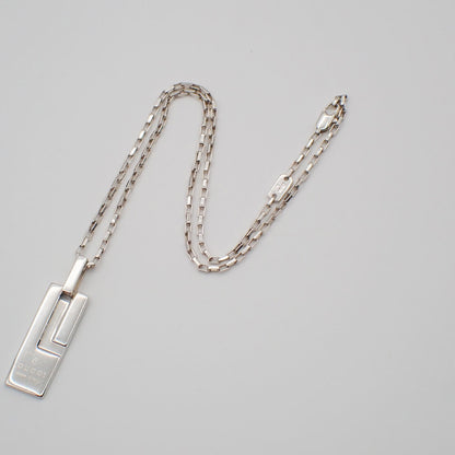 Gucci Logo Plate Sterling Silver Product Image