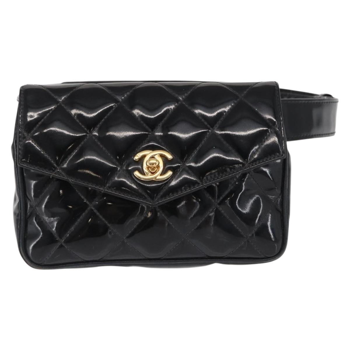 Chanel Vintage CC Flap Waist Patent Leather small